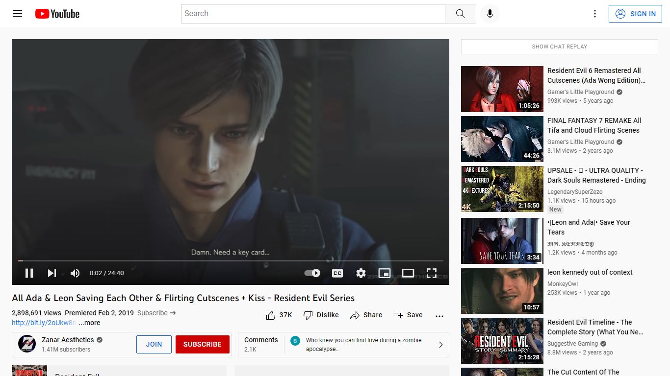 All Ada & Leon Saving Each Other & Flirting Cutscenes - YouTube