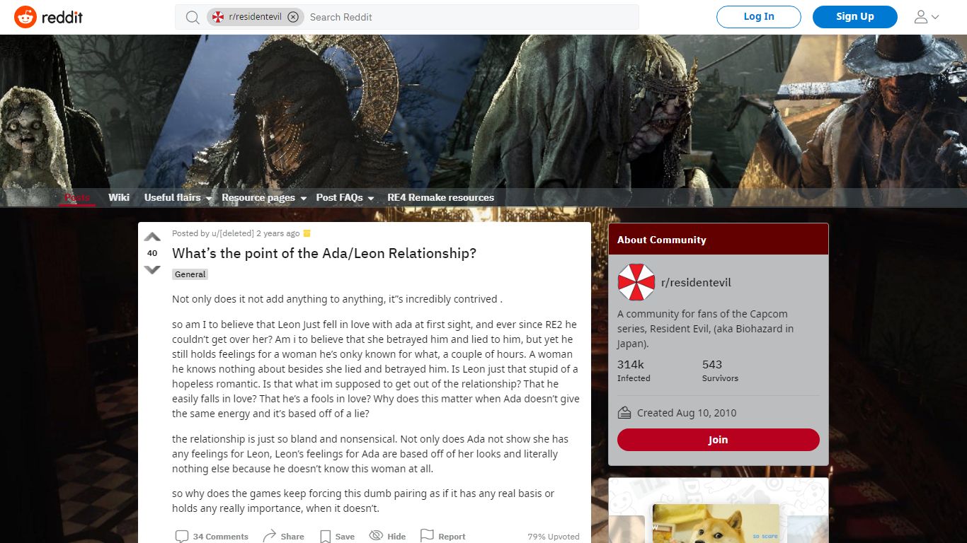 What’s the point of the Ada/Leon Relationship? : residentevil - reddit